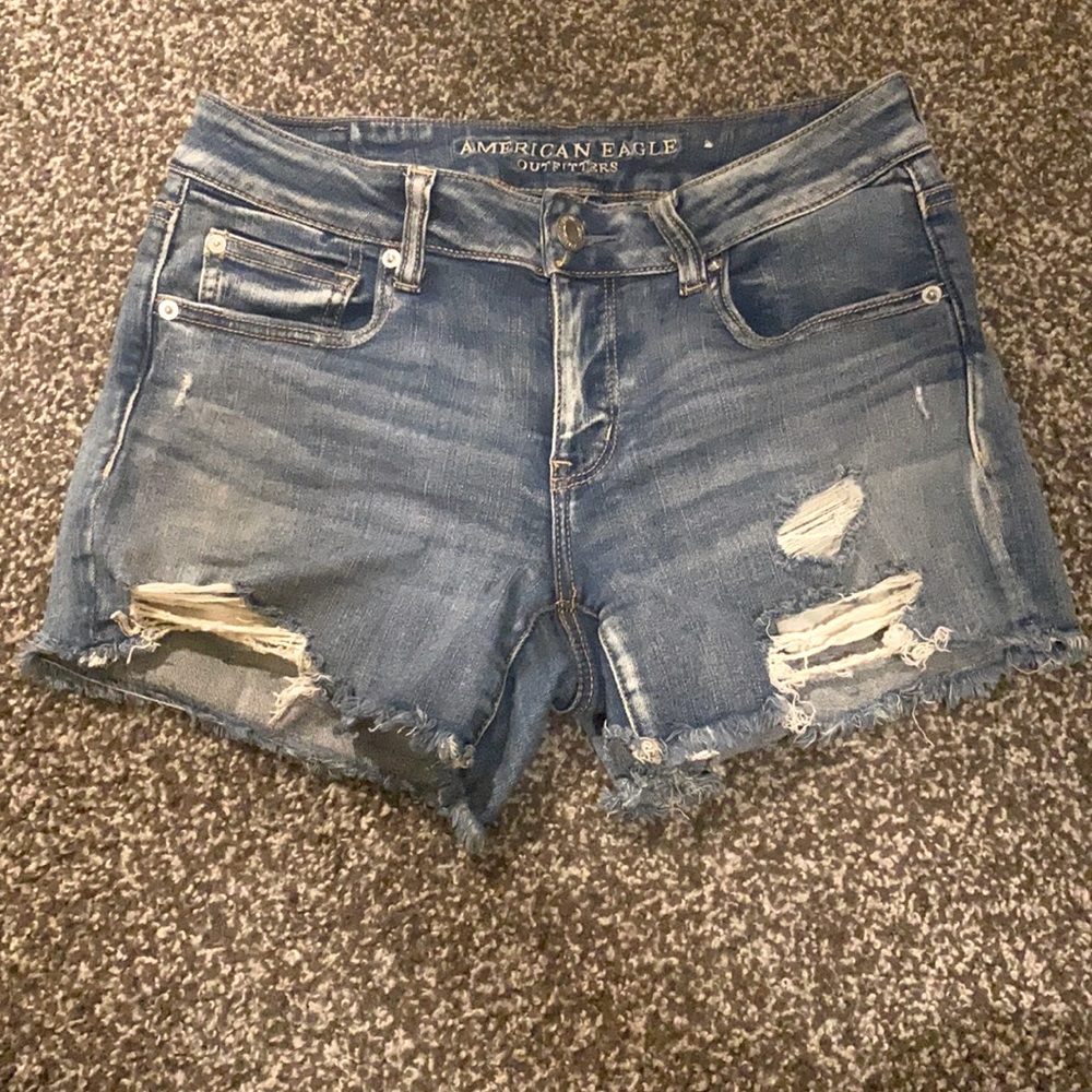 American Eagle Distressed Jean Shorts